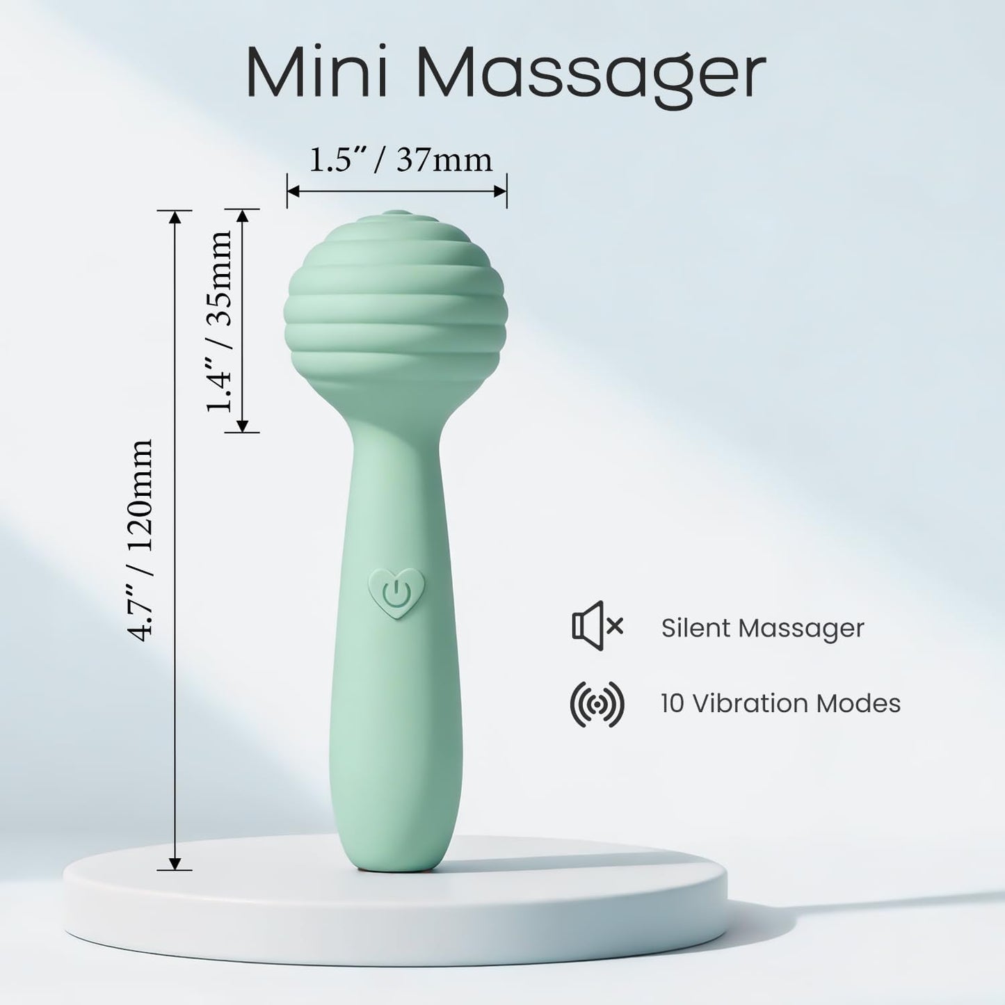 Manual Travel Massager, Cordless Handheld Mini Massage Tool