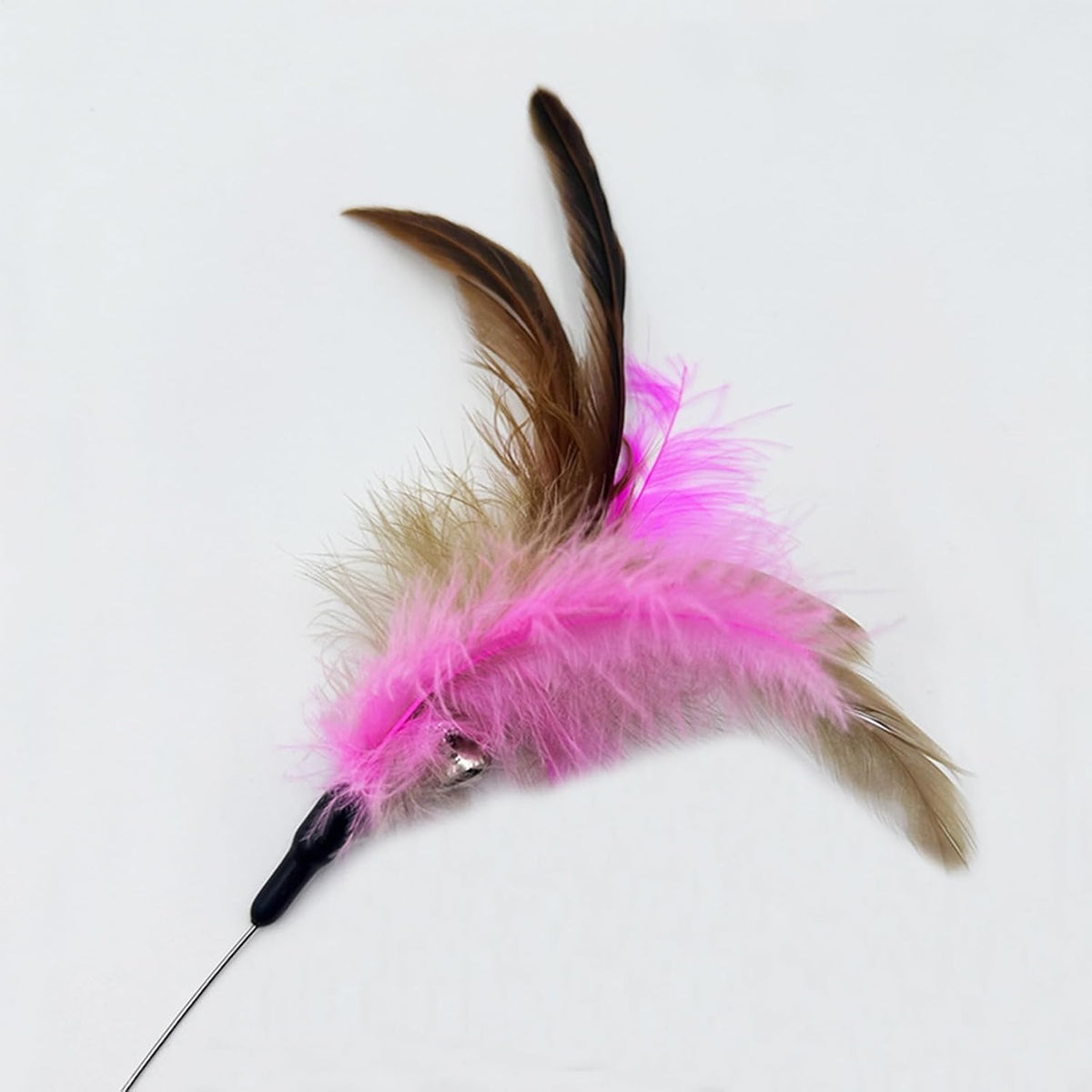 Interactive Cat Toy - Lightweight Collar Toy, Feathers Teaser for Kittens Adult Cats, Pet Toys with Adjustable Strap, Cat Feathers Toys, Teasing Wand for Home Yard Outdoor Play