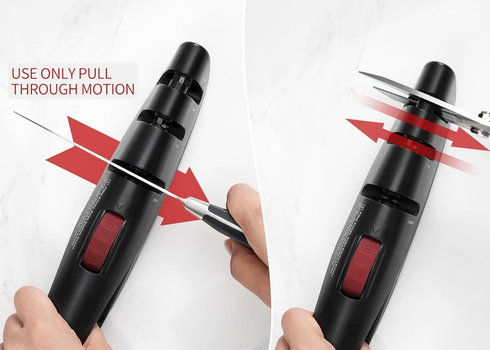 5 Precision Adjust Knife Sharpener- 3-Stage Premium Kitchen Knife Sharpener to Repair, Restore & Polish Blades
