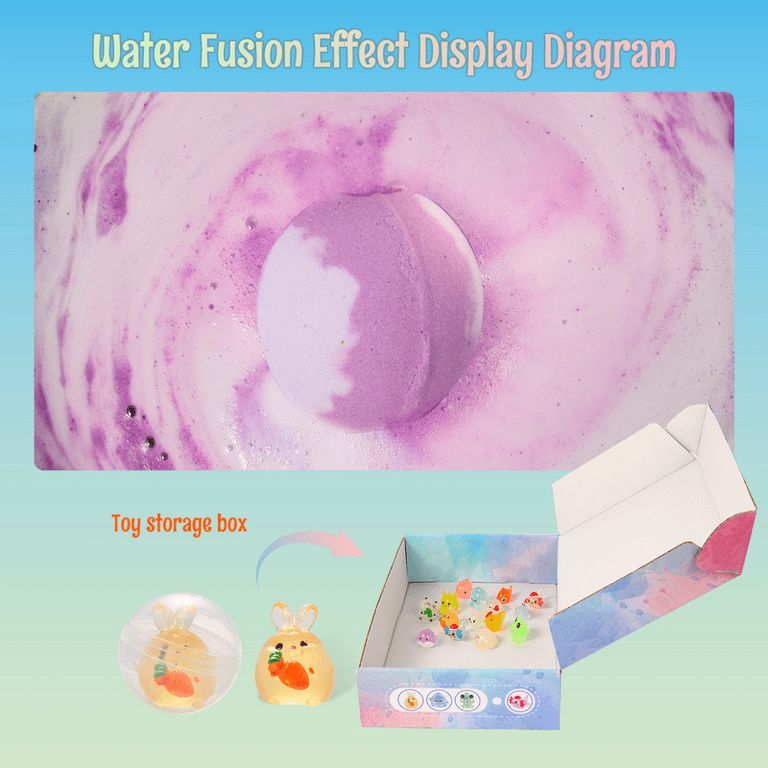 Bath Bombs for Kids with Toys Inside